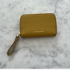 Indigo Love & Lore Tan Cosmetic Bag